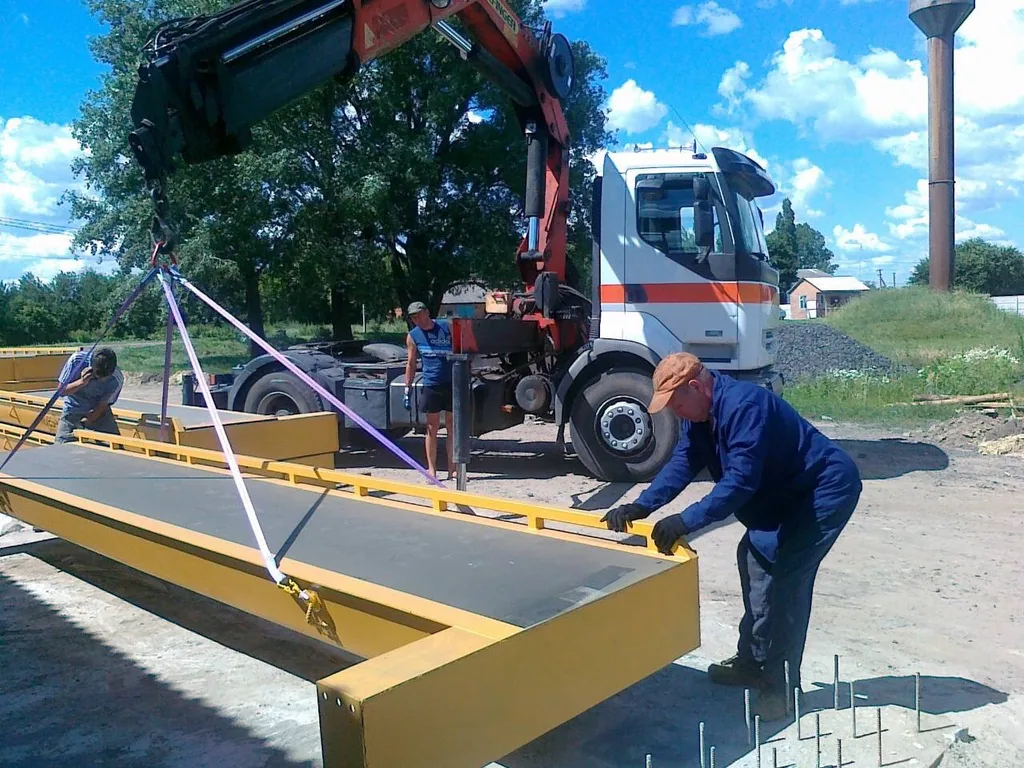 Встановлення Жовтих Атомобільних Ваг Euro Line Фахівцями На Замовлення.